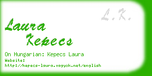 laura kepecs business card